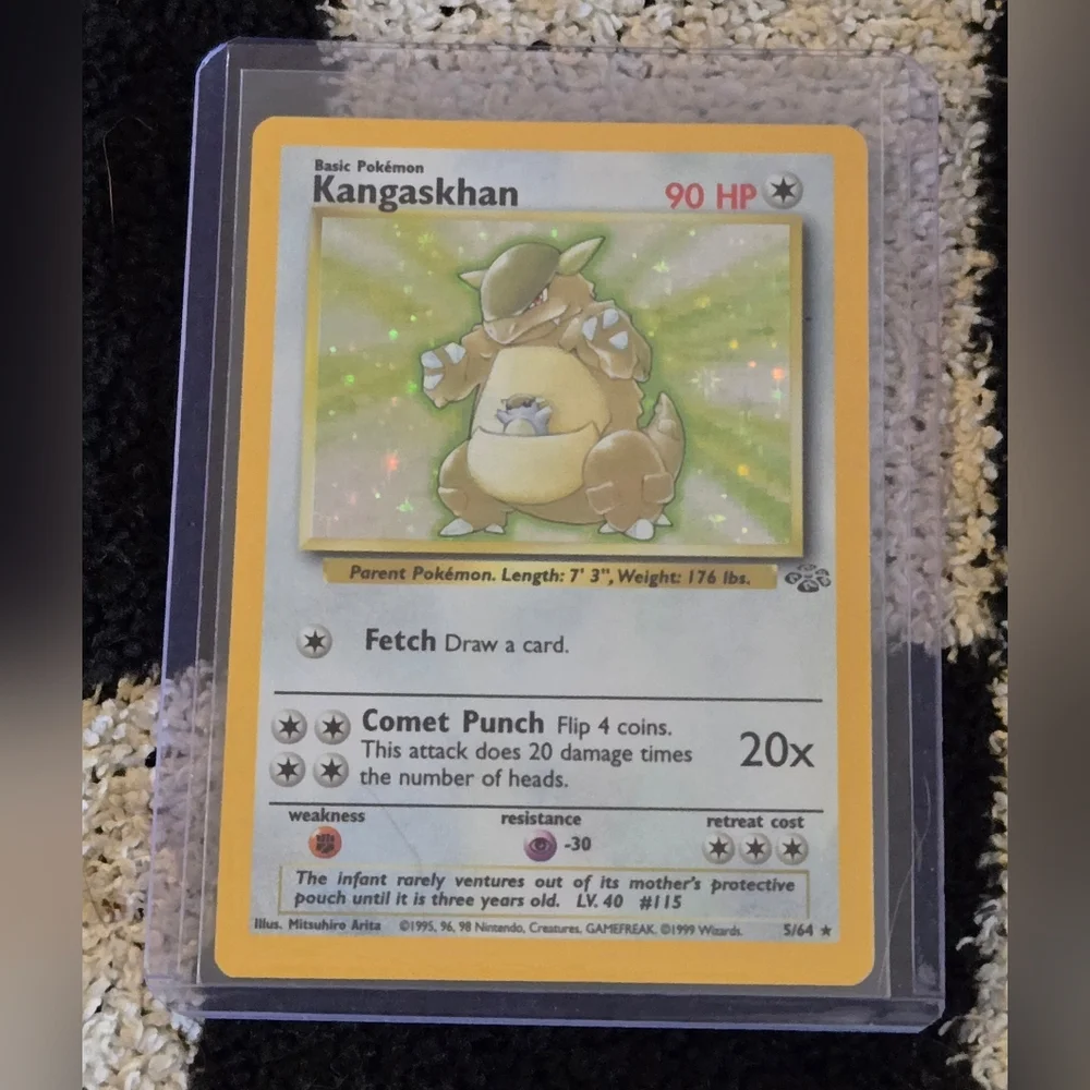 Kangaskhan (5/64) Basic Pokémon holographic card from the 1999 Jungle (1) - Picture 1 of 2
